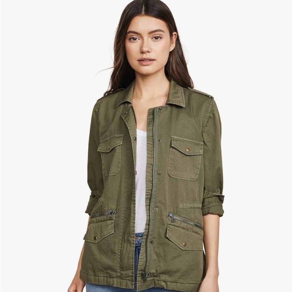Lily Aldridge for Velvet Olive Green Utility Jacket